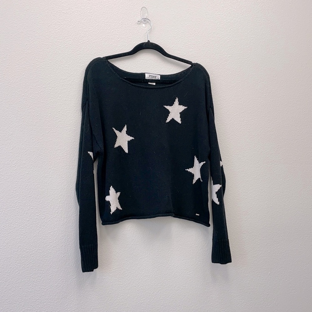 Victoria’s Secret- Women’s Black sweater with stars